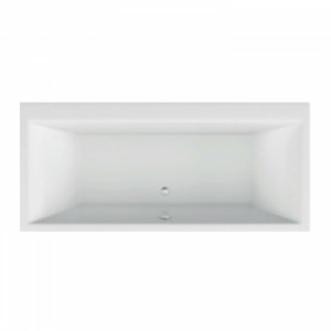 Acryl-Badewanne Malibu Plus 180 x 80 x 46,5cm weiss Bodenlänge 128cm, 285 Liter