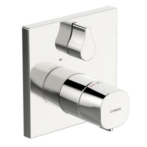 HA Funktionseinheit mit Dekorset Therm.- Brause-Batt. Hansaliving 8113, chrom