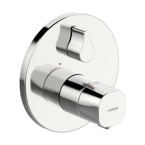 HA Funktionseinheit mit Dekorset Therm.- Wannen-Batt. Hansaliving 8114, verchr.