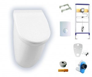 Mona-Plus E Urinal Set mit Deckel inkl. Beschichtung