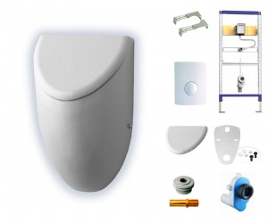DURAVIT Fizz Urinal Set mit Deckel