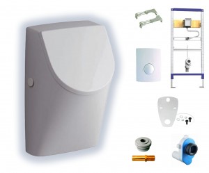 Geberit Renova Plan Urinal Set mit Deckel 235120000