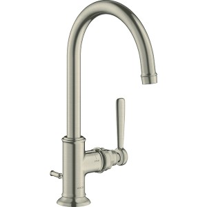Hansgrohe AXOR Montreux Einhebel-Waschtischmischer 210 mit Ablaufgarnitur, nickel gebürstet 16517820