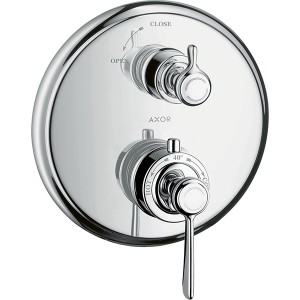 Hansgrohe Thermostat Unterputz Axor Montreux F-Set Hebelgriff chrom mit Absperrventil