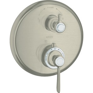 Hansgrohe Thermostat UP Axor Montreux F-Set Hebelgriff BN mit Absperr-u.Umstellv.