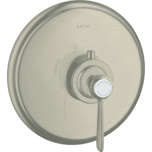 Hansgrohe AXOR Montreux Thermostat Unterputz Fertigset mit Hebelgriff, nickel gebürstet 16823820