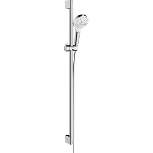 Hansgrohe Brausenset Crometta Vario EcoSmart 9 l/min/Unica 900mm weiss/chrom
