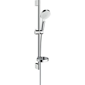 Hansgrohe Brausenset Crometta Vario/Unica 650mm weiss/chrom mit Cassetta