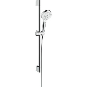 Hansgrohe Brausenset Crometta Vario EcoSmart 6 l/min/Unica 650mm weiss/chrom