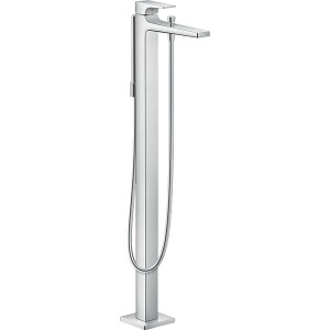 HG Wannenmischer Metropol Fertigset zur Bodenmontage chrom
