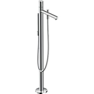 Hansgrohe Wannenmischer Axor Uno Fertigset Zerogriff zur Bodenmontage chrom