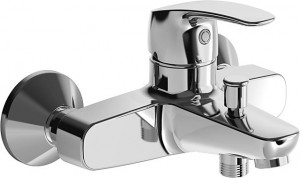 HA Einhand-Wannen-Batterie Wandaufbau Hansapinto 4511 verchromt