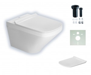 Duravit Durastyle rimless wandhängendes Tiefspül-WC mit WonderGliss-Beschichtung 25510900001