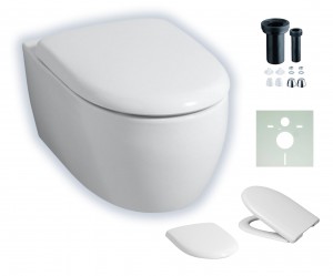 Geberit 4U spülrandloses, wandhängendes WC mit KeraTect-Beschichtung 203460600
