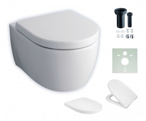 Geberit ICON spülrandloses, wandhängendes Tiefspül-WC 204060000 Abverkauf