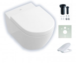 Villeroy & Boch Subway 2.0 wandhängendes Tiefspül-WC mit CeramicPlus-Beschichtung 560010R1