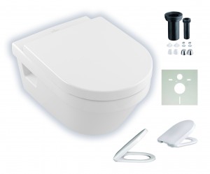 Villeroy & Boch Architectura wandhängendes-Tiefspül-WC mit offenem Spülrand 5684R001