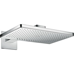Hansgrohe Kopfbrause 460 2jet Axor chrom mit Brausearm eckig