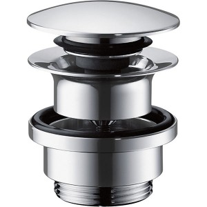 Hansgrohe Ablaufventil Push-Open Axor DN32 chrom mit Überlaufloch