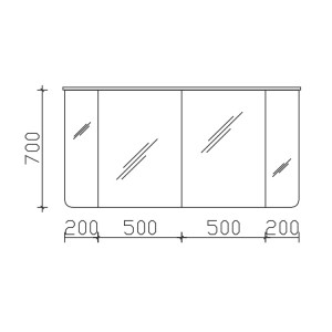 Pelipal Solitaire 6005 Spiegelschrank 1370