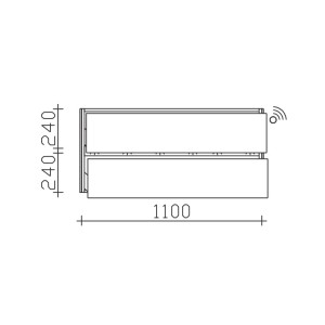 Pelipal Solitaire 6010 Waschtischunterschrank 1130 inkl. LED-Profil PG1