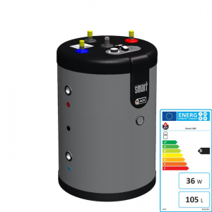 ACV Edelstahlspeicher Smart Line SL 100, mit Isolierung 50 mm PU grauweiß