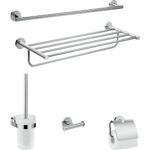 Hansgrohe Bad Accessoire 5-teiliges Set Logis Universal chrom