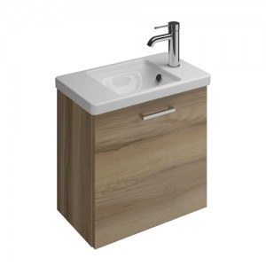 Burgbad Eqio Gästebad Keramik-Waschtisch inkl. Waschtischunterschrank (SFPF053)