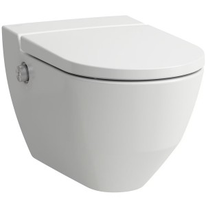 LF Wand-Tiefspül-Dusch-WC CLEANET NAVIA 580x360mm spülrandlos weiß matt