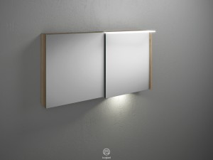 Burgbad Badu Spiegelschrank inkl. LED-Waschtischbeleuchtung, 5 W 1200 (SFUB120)
