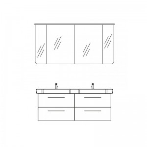 Pelipal Solitaire 6005 3-teiliges Badmöbelset 4.3