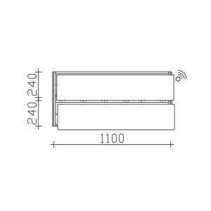 Pelipal Solitaire 6010 Waschtischunterschrank 1130  inkl. LED-Profil PG2