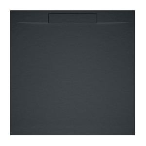 ISOLA 80x80x3/Schiefer anthrazit matt Duschwanne in Schieferoptik