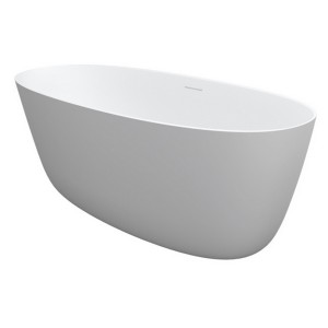 Oval 160x72x56,5 cm, seidenmatt Kein System / freistehende Wanne