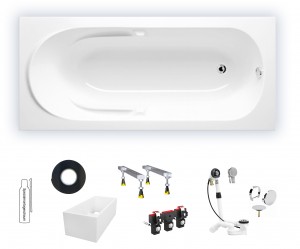 Riho Rechteck-Badewanne Future 170x75 cm / weiß BC28005
