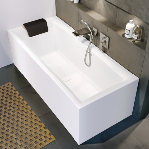 Riho Still Square Plug & Play Badewanne, Eckausführung rechts, 1800x800mm, 233 Ltr.