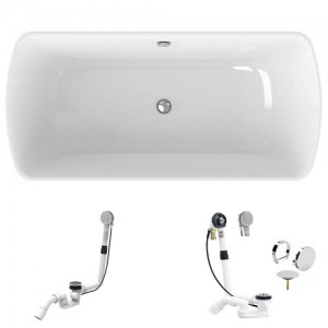 Rocky L100 Cosy Acrylwanne freistehend 1800 x 850 x 620 mm, weiß