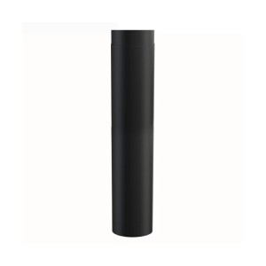 Rockytherm Rauchrohr 1000 mm, DM150, Farbe: Schwarz
