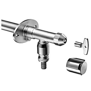 SCHELL Frostsichere Außenwandarmatur POLAR II Komplettarmatur mit RB mattchr.