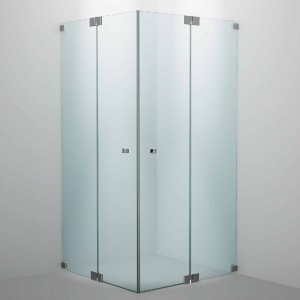 SPRINZ Rocky-Line O Duschabtrennung 1000 x 1000 x 2000, Eckeinstieg mit Pendeltüren, verschiedene Profilfarben, O10.0