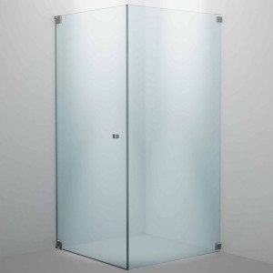 SPRINZ Rocky-Line O Duschabtrennung 1000 x 1000 x 2000, Pendeltür oder Drehtür ohne Festteil, eine Seitenwand, verschiedene Profilfarben, O13.0