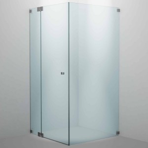 SPRINZ Rocky-Line O Duschabtrennung 900 x 900 x 2000, Pendeltür oder Drehtür mit Festteil, eine Seitenwand, verschiedene Profilfarben, O11.9