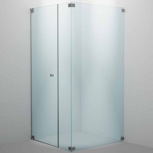 SPRINZ Rocky-Line O Duschabtrennung 900 x 900 x 2000, Pendeltür oder Drehtür mit Festteil, eine Seitenwand, verschiedene Profilfarben, O17.9