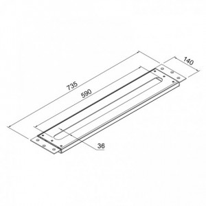 Steinberg Serie 100 Montageplatte für alle Waschtisch- und Wannenstandarmaturen