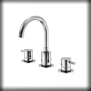 Steinberg Serie 100 Waschtisch-Armatur mit Ablaufgarnitur, chrom