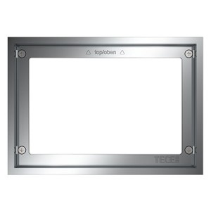 TECE WC-Abdeckrahmen Metall Chrom glänzend, für WC-Einbaurahmen