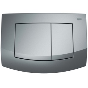 TECEambia WC-Betätigungsplatte Chrom matt Zweimengentechnik