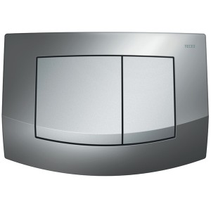 TECEambia WC-Betätigungsplatte Chrom Rahmen glänzend Tasten matt Zweimengent.