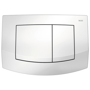TECEambia WC-Betätigungsplatte weiß antibac Zweimengentechnik