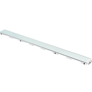 TECEdrainline Glasabdeckung grün 700 mm Edelstahl poliert, gerade